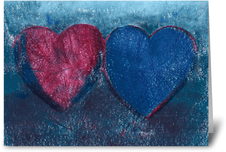 Two Hearts - Heart (848x698), Png Download