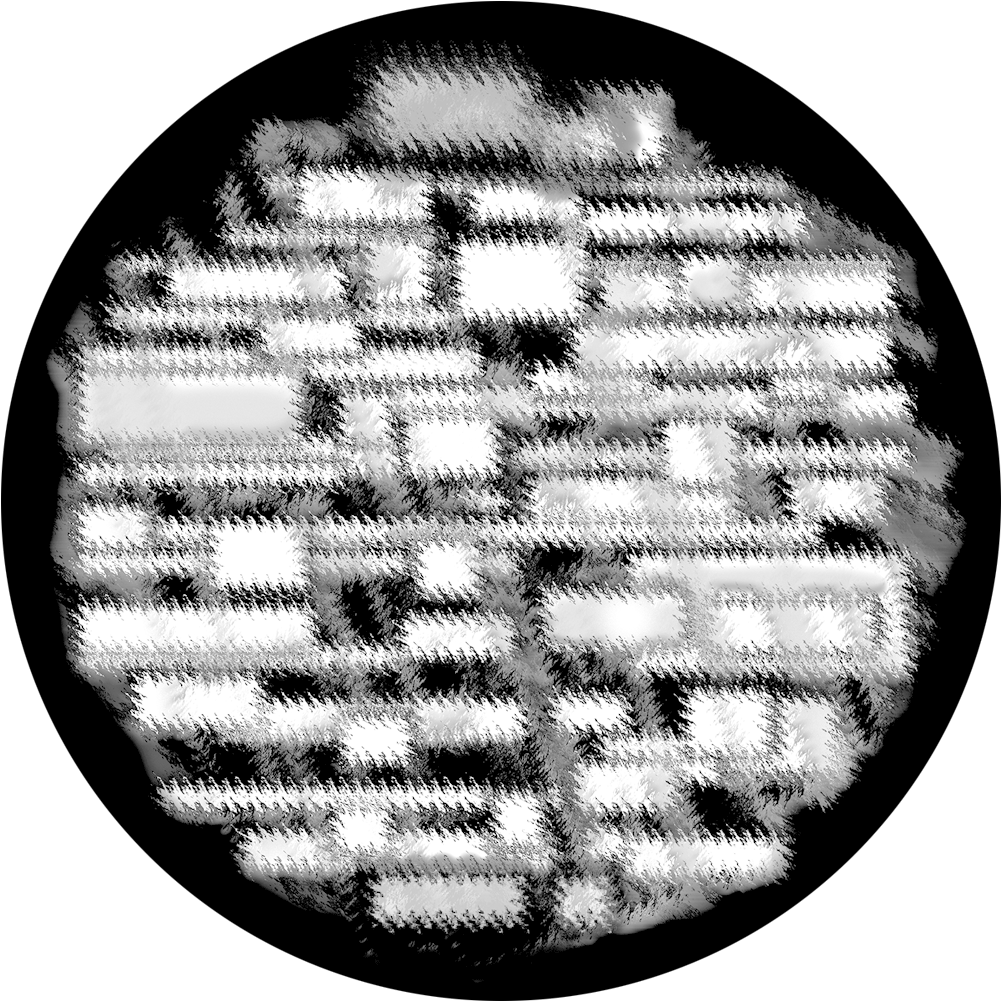 Apollo Design Sr-6192 Blurry Brick B&w Superresolution - Circle (1200x1200), Png Download