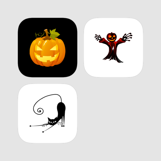 Halloween Sticker Bundle Pack 4 - Cartoon (630x630), Png Download