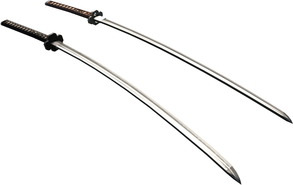 Low Poly Samurai Sword - Sword (1440x851), Png Download