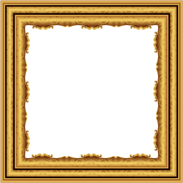 Gold Frame (715x715), Png Download