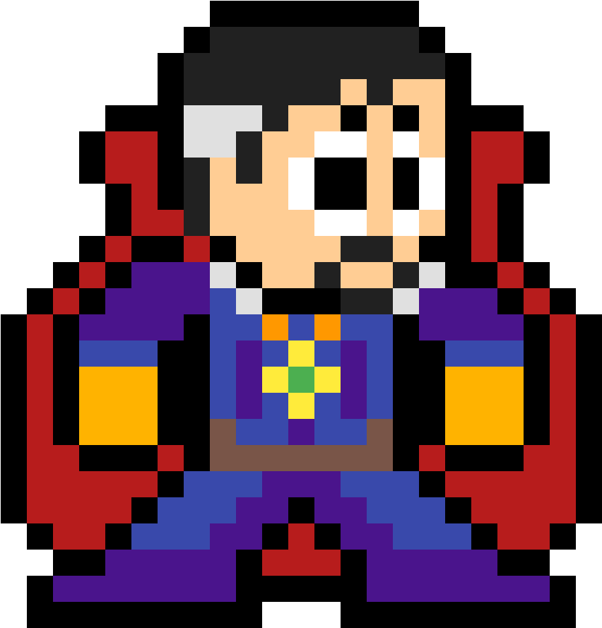 Doctor Strange - Pixel Art Iron Spider (1184x1184), Png Download
