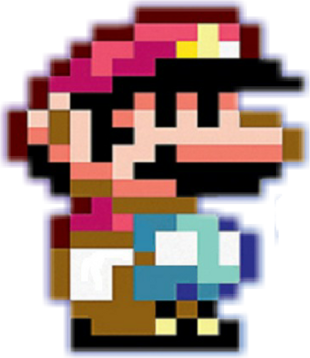 Mario Oldschool Dandy Sega Bit Style Pixel Pixels - Super Mario World Small Mario Sprite (1024x1182), Png Download