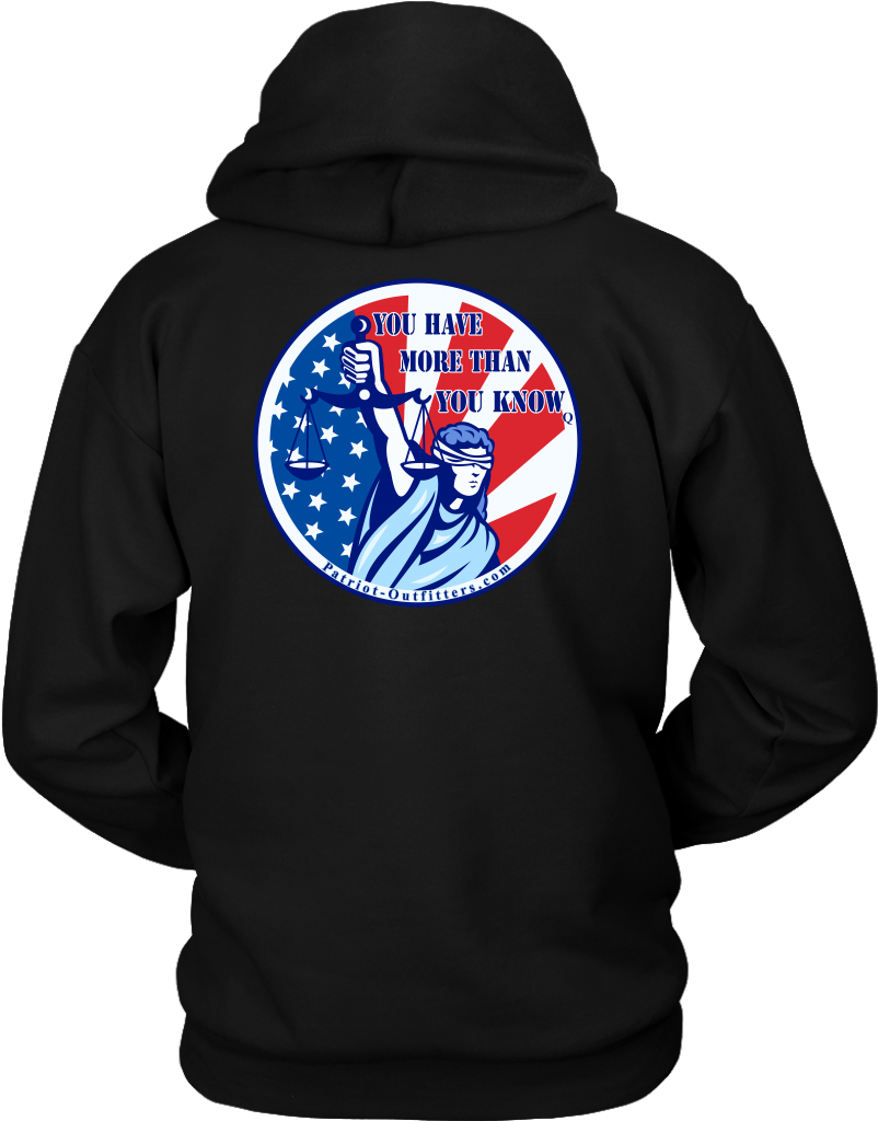Lady Justice Flag You Have More Than You Know On Back - Erza Fairy Tail Hoodie (1024x1024), Png Download