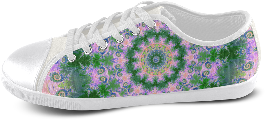 Rose Pink Green Explosion Of Flowers Mandala Men's - Paisley (1000x1000), Png Download
