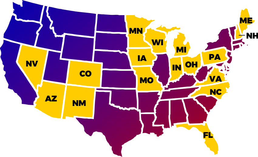 Clickable - Zika Virus Florida Map 2018 (850x517), Png Download