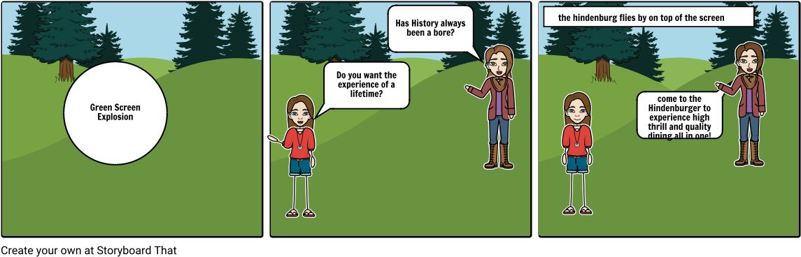 Hindenburger - Cartoon (1164x385), Png Download