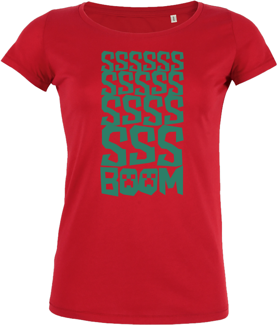 3dsupply Original Creeper Explosion T-shirt Stella - Shirt (1044x1044), Png Download