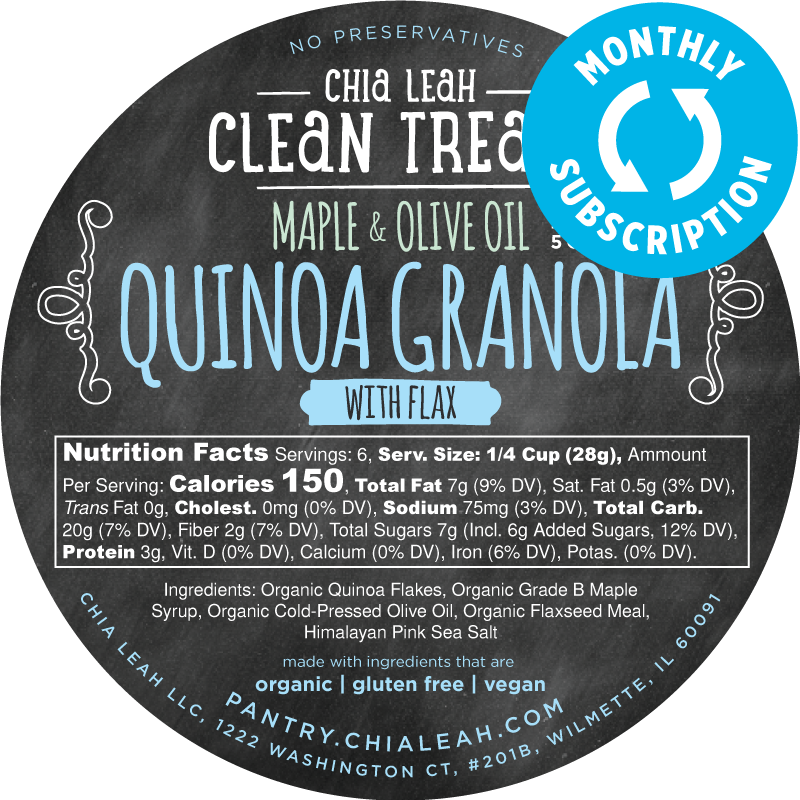 Quinoagranolaflax 2 5 Subscription - Label (800x800), Png Download