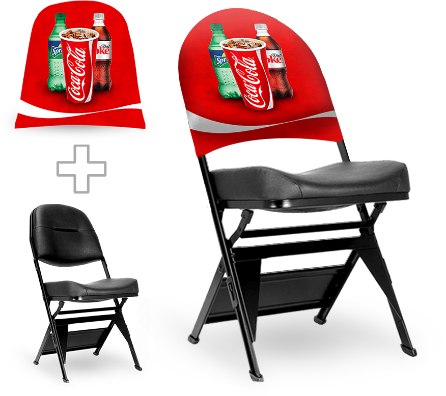 Chair Wear Signage Bags - Branded Folding Chair (902x800), Png Download