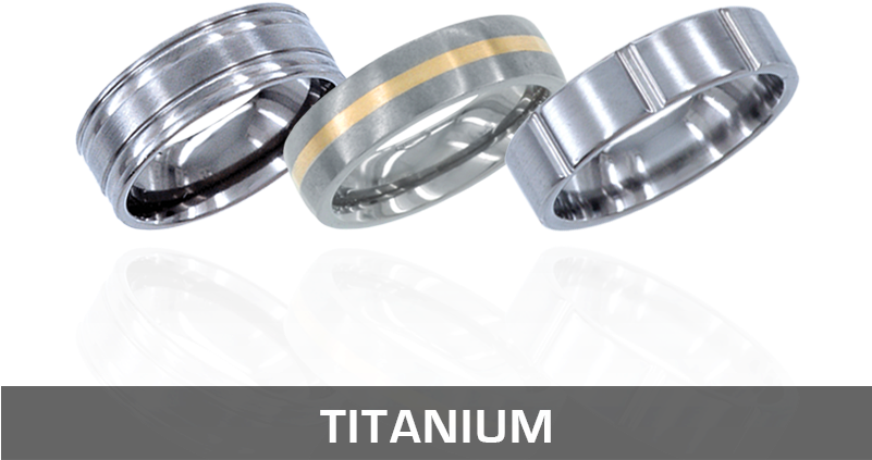 Ross Metals Mountings Titanium Wedding Bands V=1493932495 - Titanium Ring (800x565), Png Download