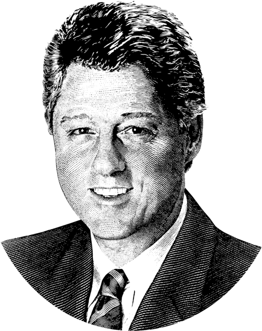 Click And Drag To Re-position The Image, If Desired - Bill Clinton (583x700), Png Download