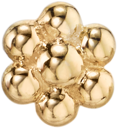 Mini Gold Flower Stud - Ring (1800x1800), Png Download