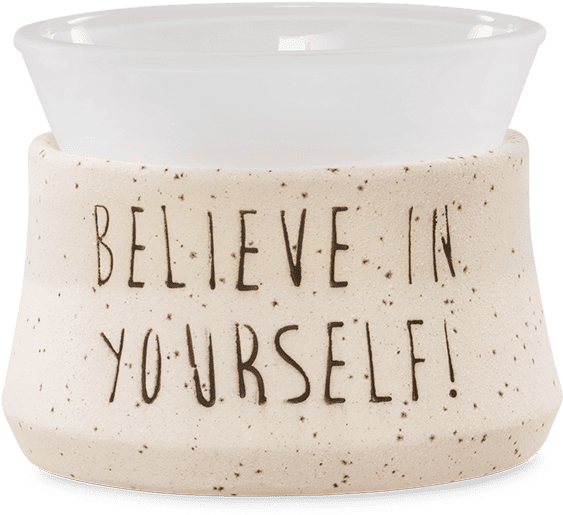 Believe In Yourself Scentsy Warmer - Ceramic (600x600), Png Download