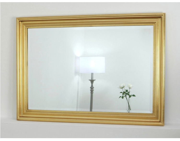 An Overall View Of This Stylish Modern Mirror In A - Picture Frame (750x750), Png Download