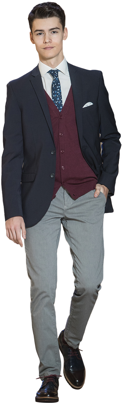 We Make It Easy To Plan - Double Breasted Check Suit Navy (639x1478), Png Download