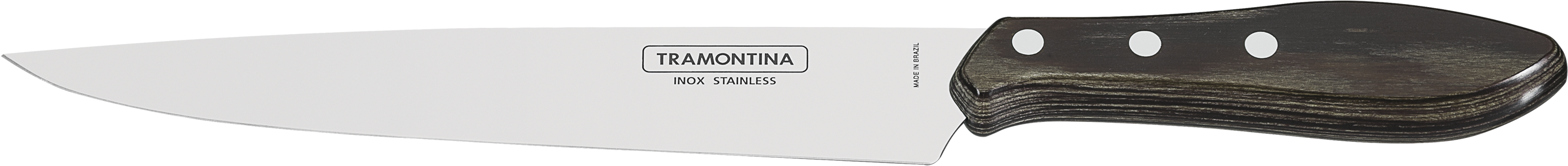 Meat Knife 20 Cm Dark Brown Handle - Hunting Knife (3000x750), Png Download