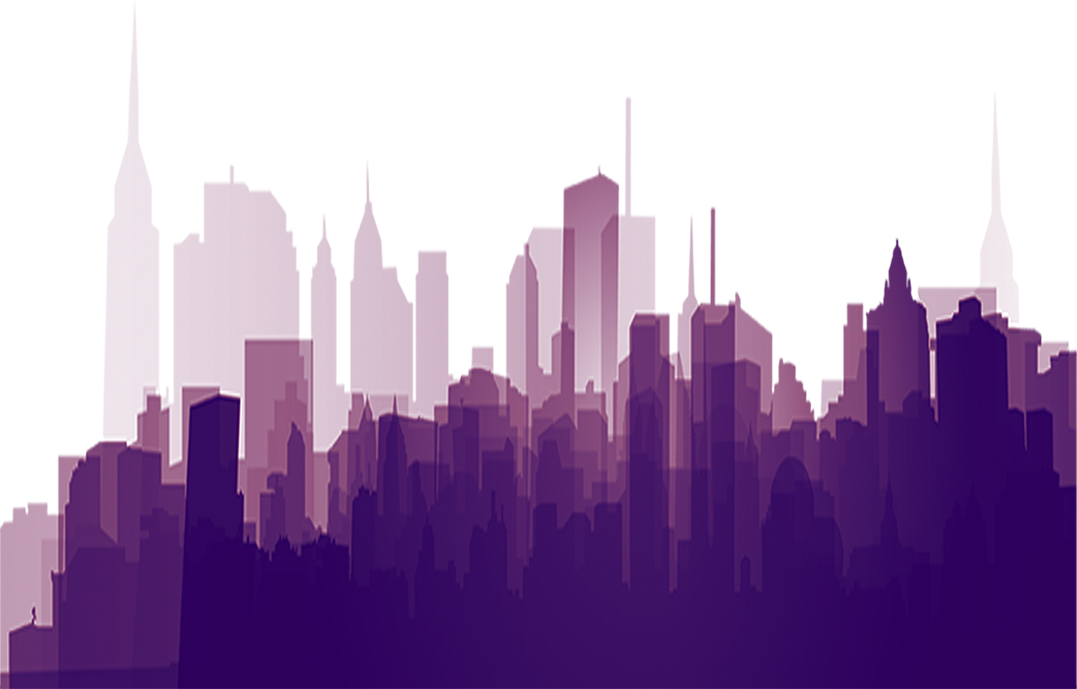 Building Silhouette Png - High Rise Building Silhouette (1077x689), Png Download