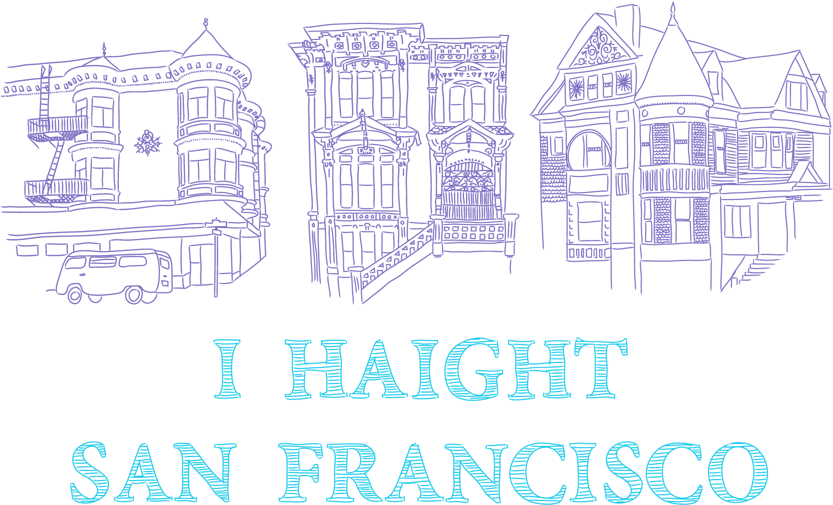 I Haight San Francisco Haight Street, Architecture, - Technical Drawing (1828x1164), Png Download