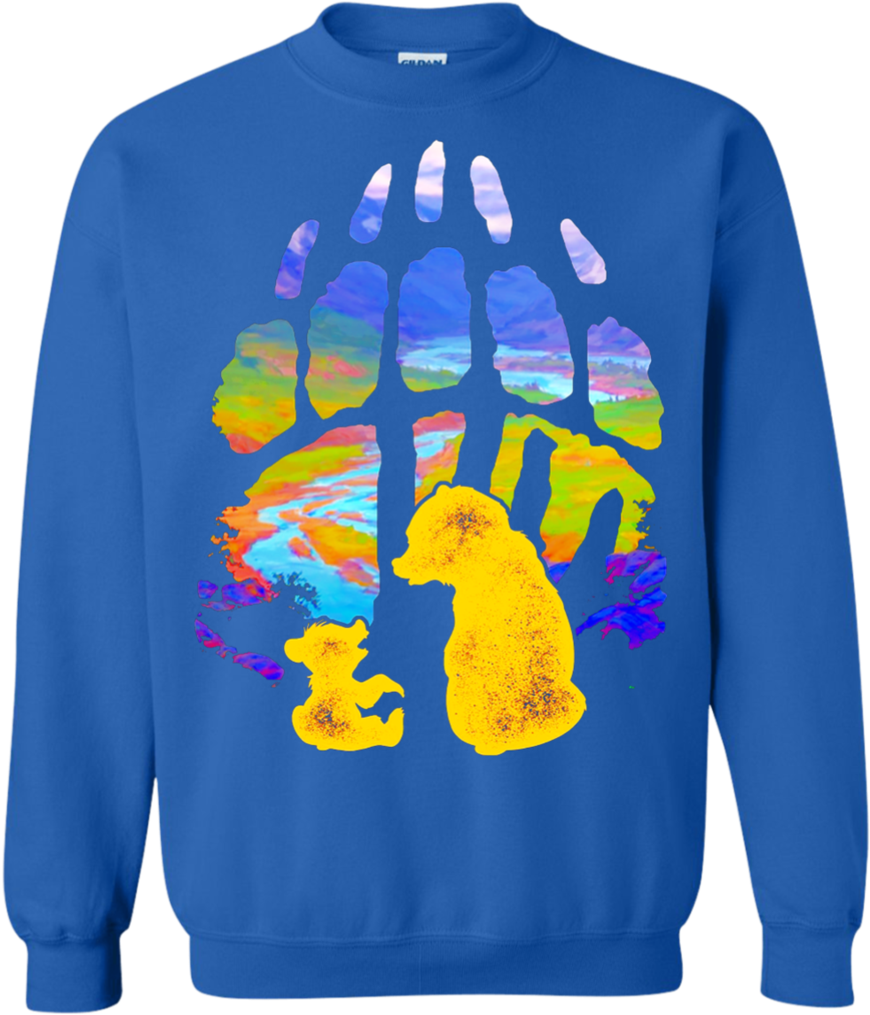 Disney Brother Bear Kenai Koda Paw Silhouette - Disney Brother Bear Shirt (1024x1024), Png Download