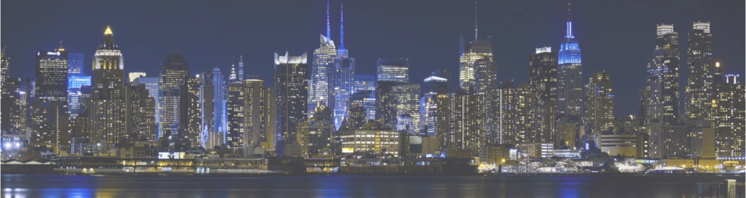 "eavesdropping On Investors' Closed Door Discussions" - West New York Night (1502x400), Png Download