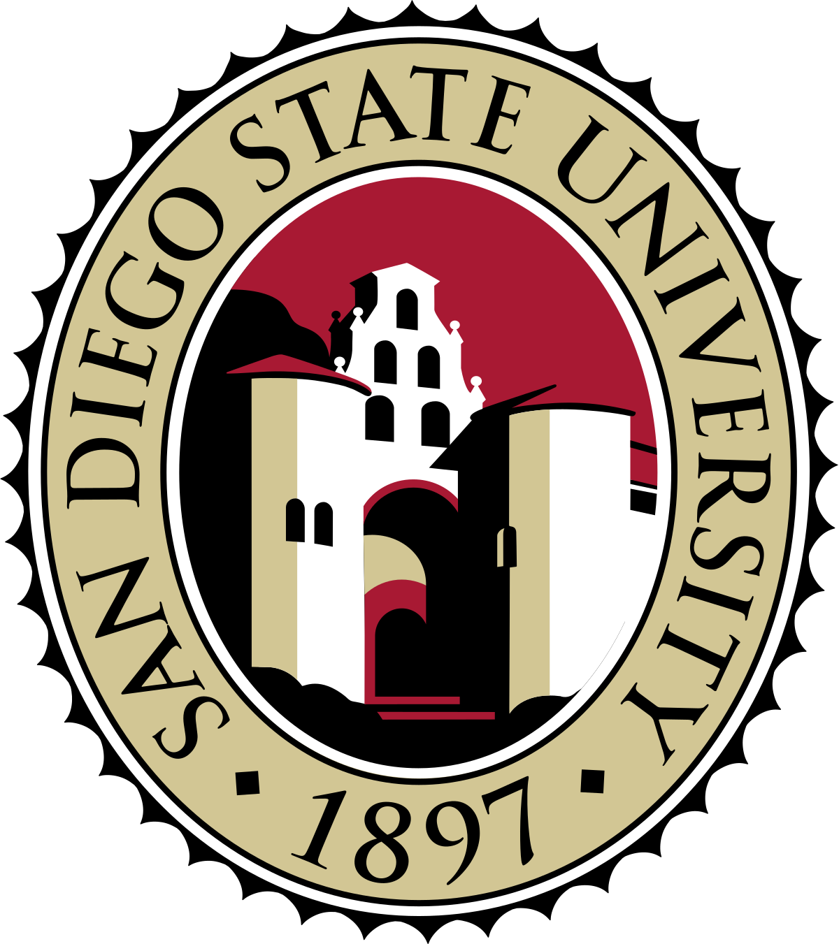 San Diego State Seal (1200x1351), Png Download