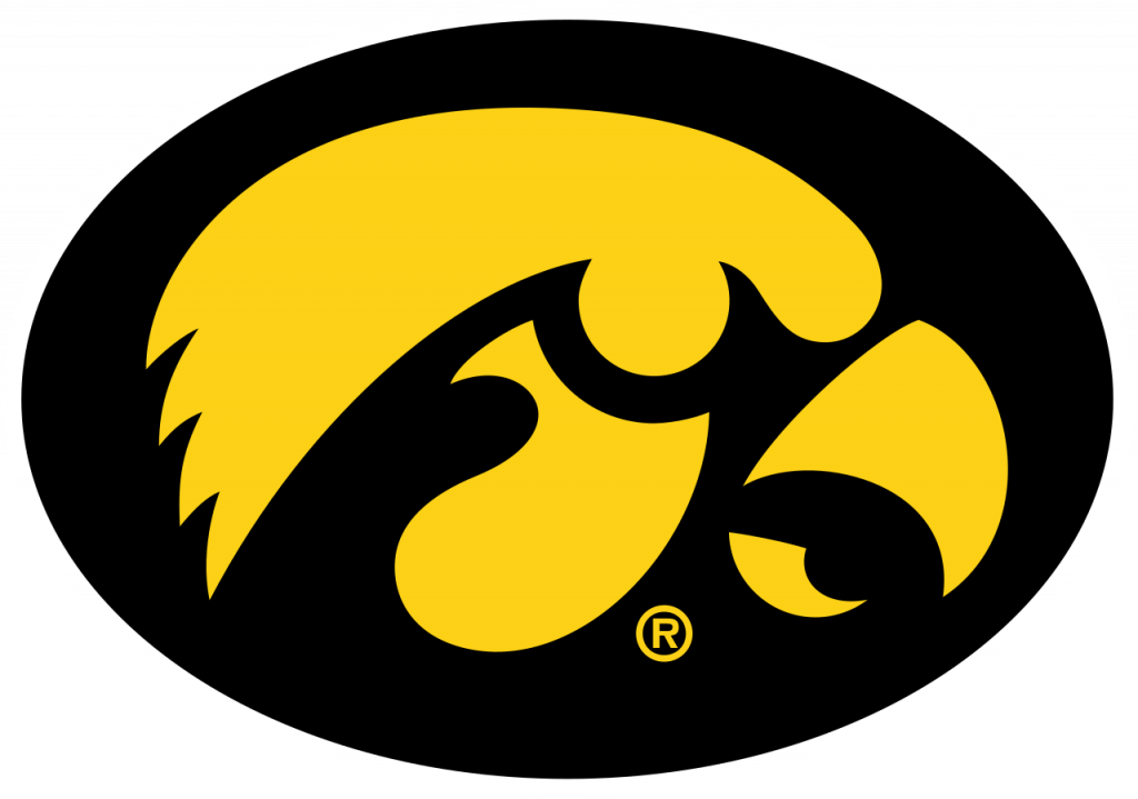 Acc/big Ten Challenge For Hawkeyes - Iowa Hawkeyes Logo Svg (1024x719), Png Download