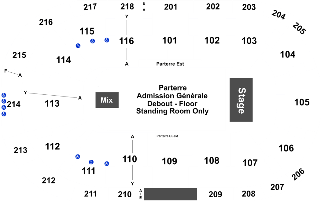 Event Info - Ricoh Coliseum Seating Chart Wwe (1050x700), Png Download