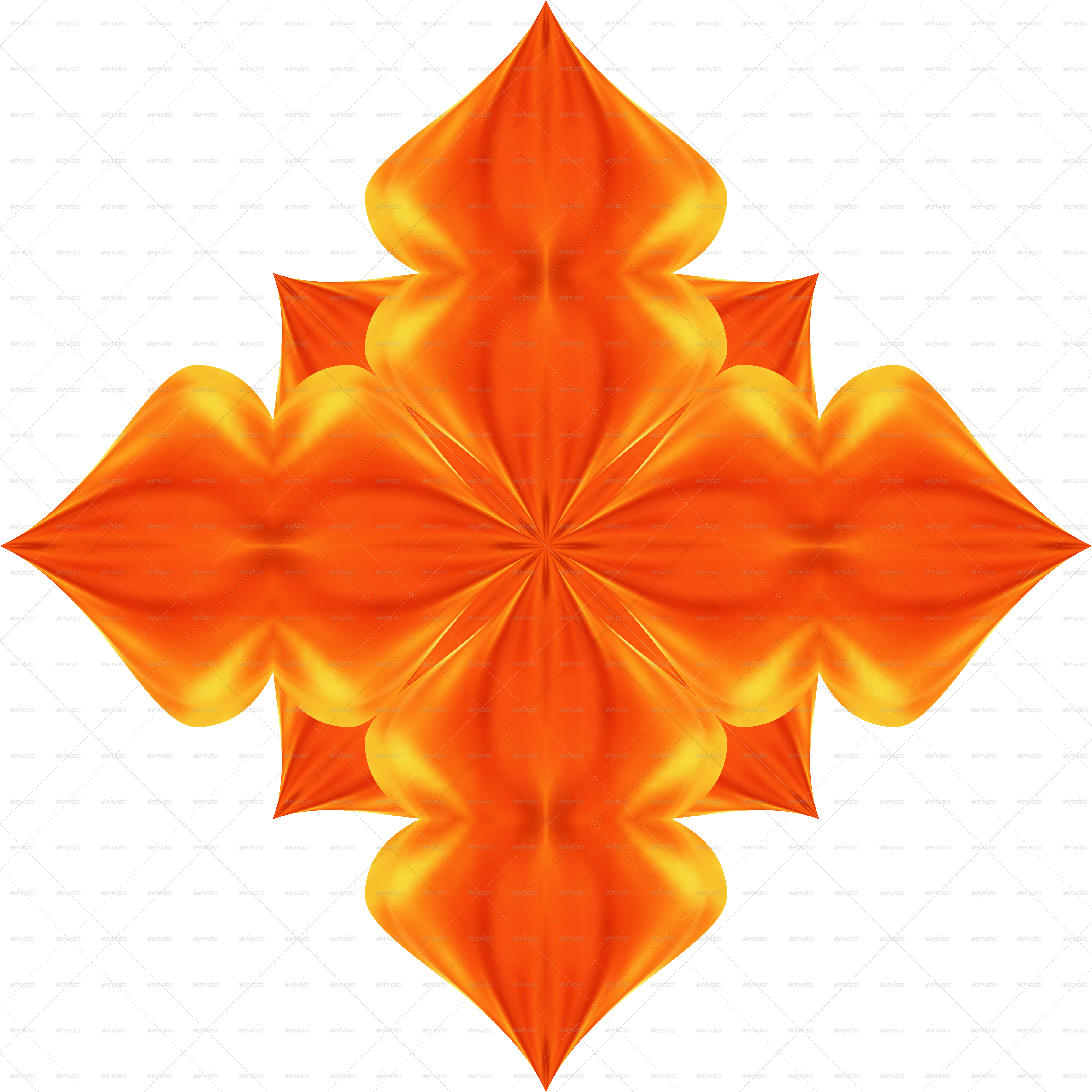 Fiery Star - Fire And Water Transparent (4724x4724), Png Download