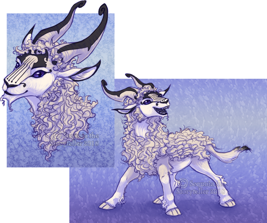 Goat - - Reindeer (927x776), Png Download