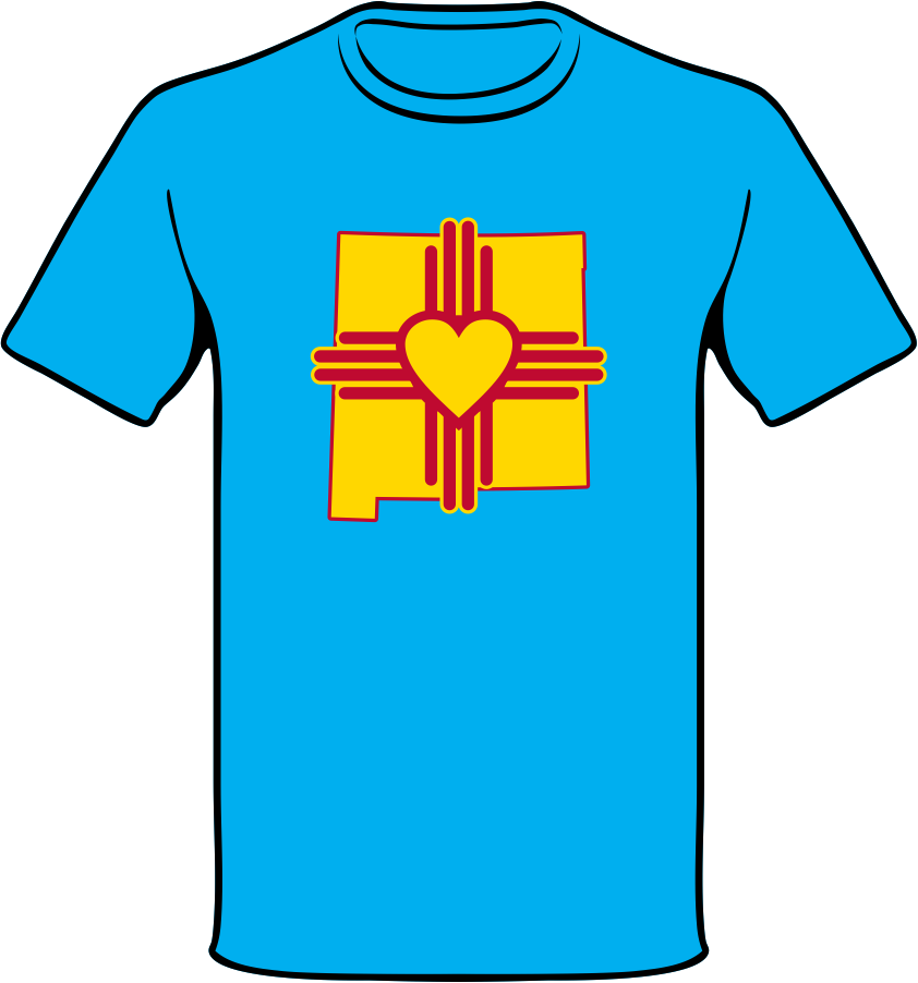 Heart Zia Nm Outline - New Mexico (842x902), Png Download
