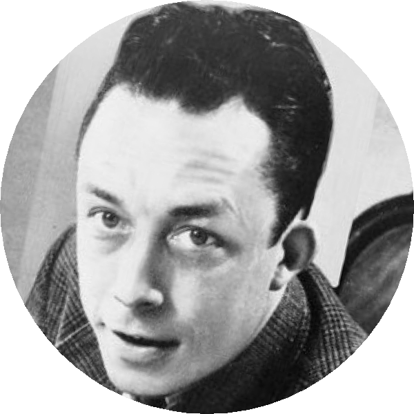 Albertcamus - Monochrome (600x600), Png Download