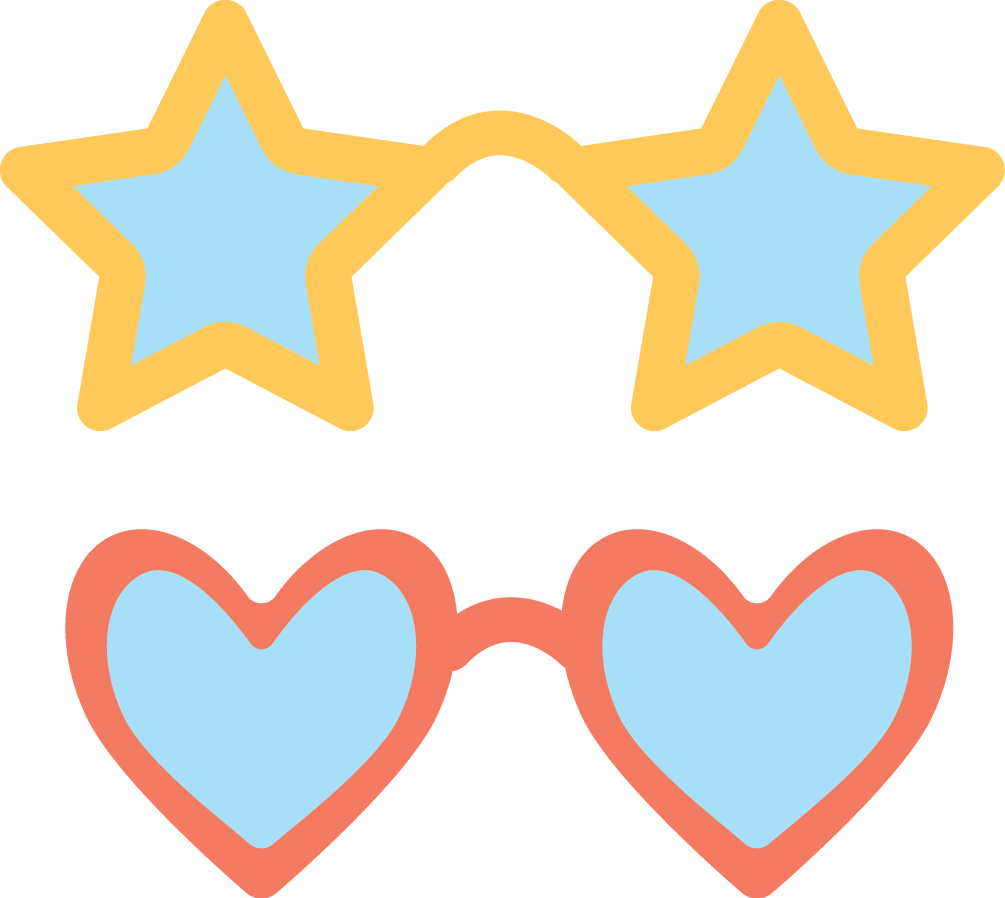 Star Heart (1005x898), Png Download
