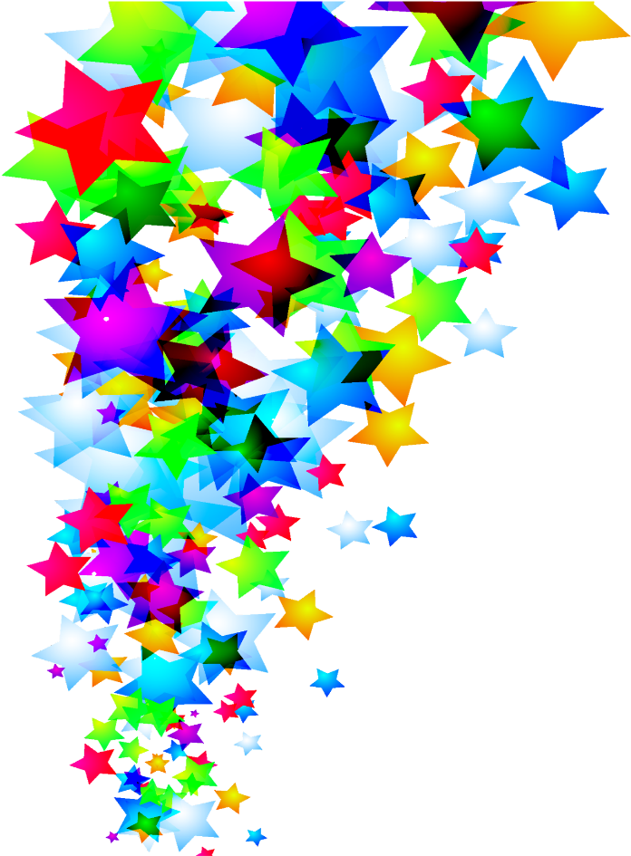 Mq Sticker - Rainbow Five Stars (1024x1024), Png Download