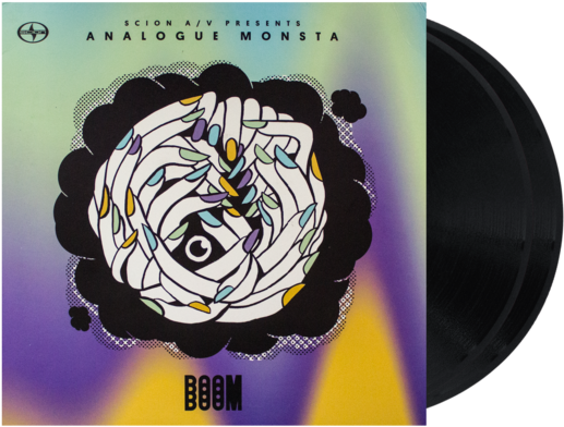 [blem] Analogue Monsta 'boom' 2 Lp 10" Vinyl - Graphic Design (600x600), Png Download
