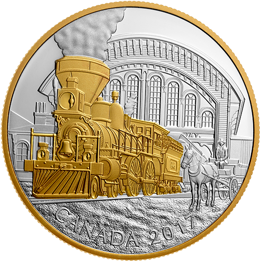 $84 - 94 Usd - Canadian Locomotive Coin Mint (570x570), Png Download