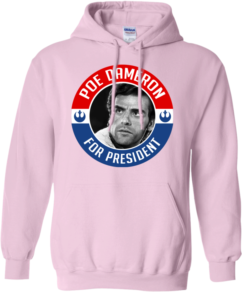 Poe Dameron For President - James Charles Merch Pink Hoodie (1024x1024), Png Download