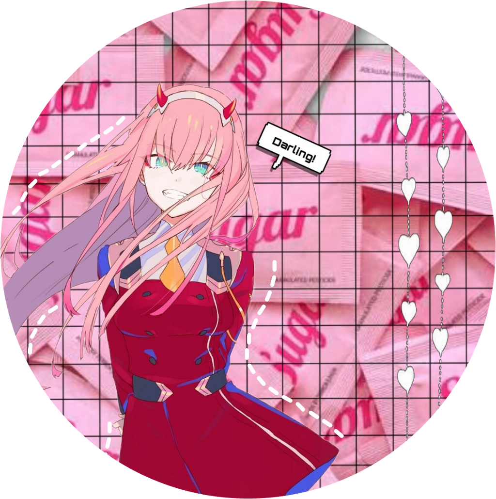 Zerotwo Sticker - Аниме Милый Во Франксе (1024x1029), Png Download