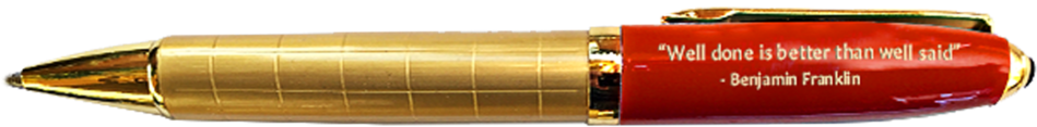 Red Pen Laying Down (1000x219), Png Download