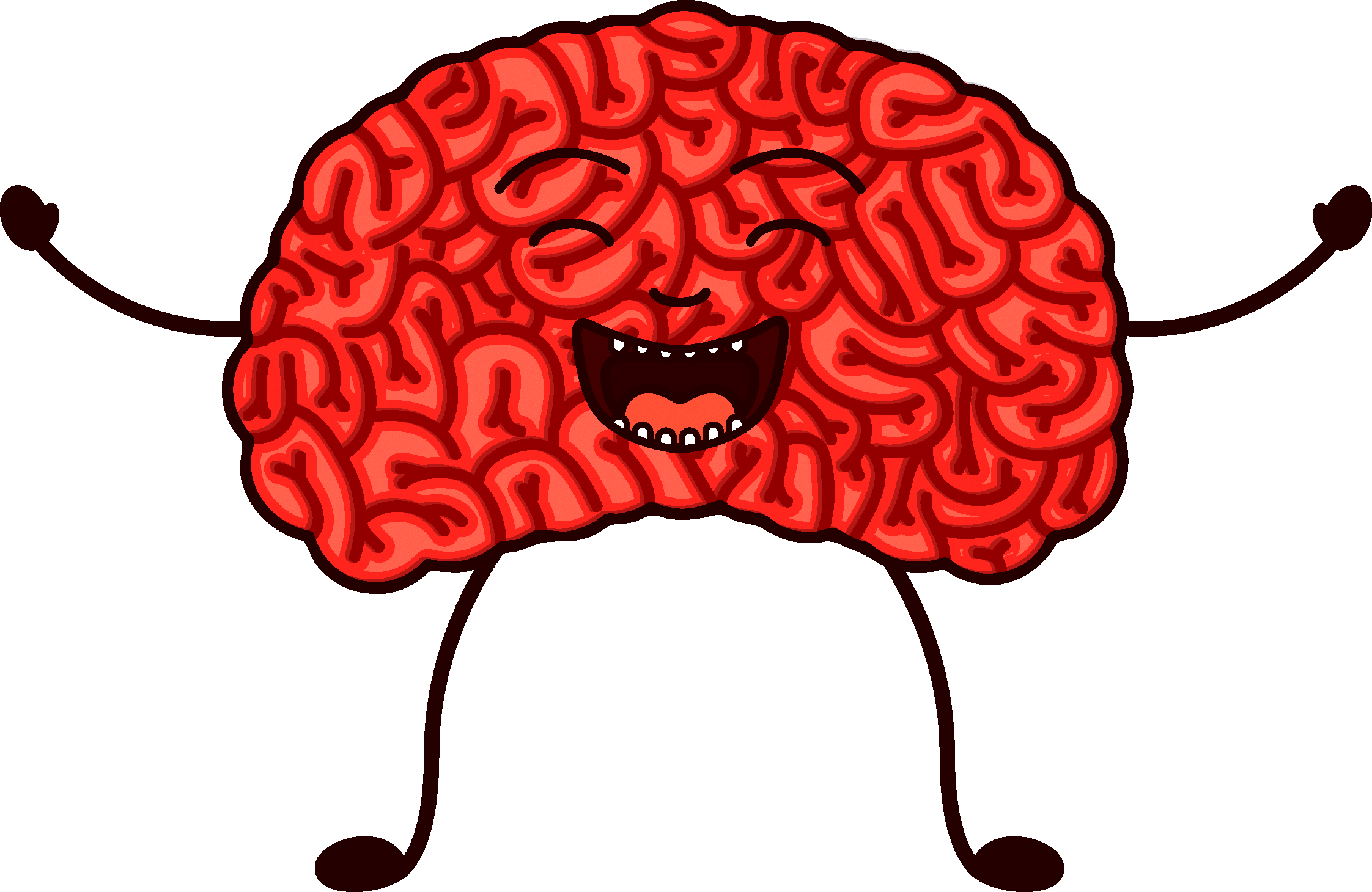 Agy Royalty Free Vecteur Brains Transprent Royaltyfree - Happy Brain Pic On White Background (2244x1460), Png Download
