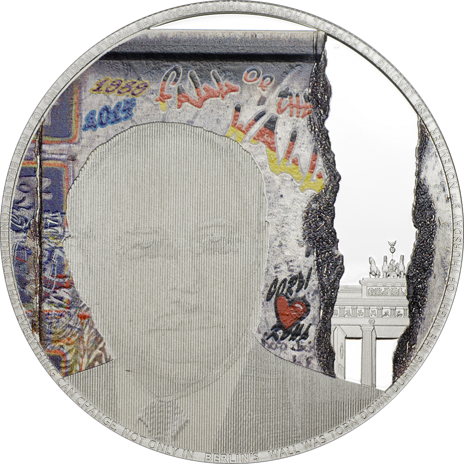 The - Berlin Wall In Coin (910x910), Png Download