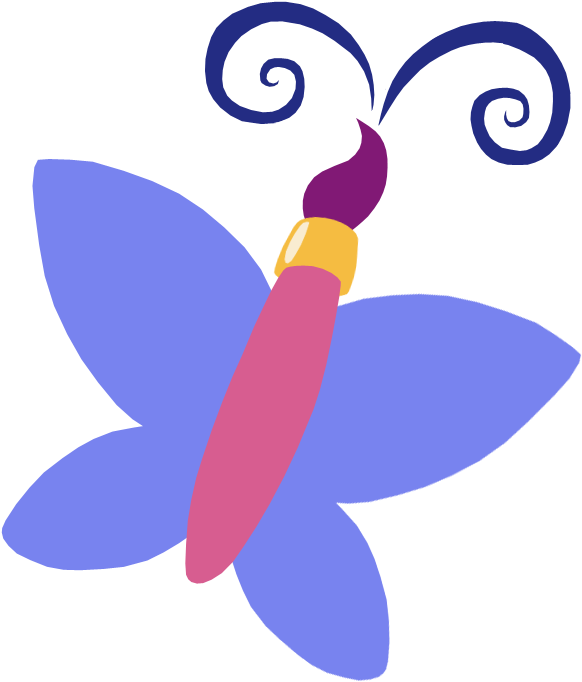 Paint Brush Clipart Cutie Mark - Mlp Cutie Marks Paint (750x750), Png Download