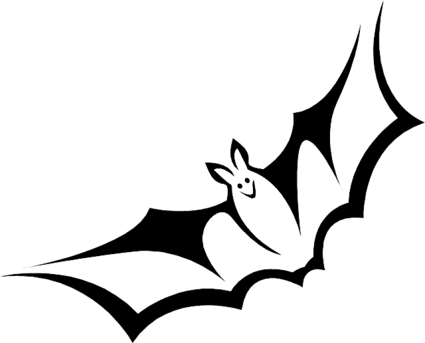 Free Png Download Bat Png Images Background Png Images - Black And White Bat (850x687), Png Download