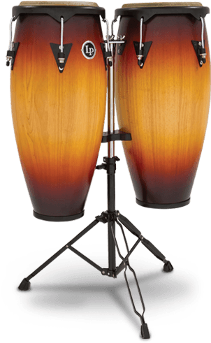 Lp® City Series Conga Set With Stand Vintage Sunburst - Lp646ny Vsb (604x550), Png Download