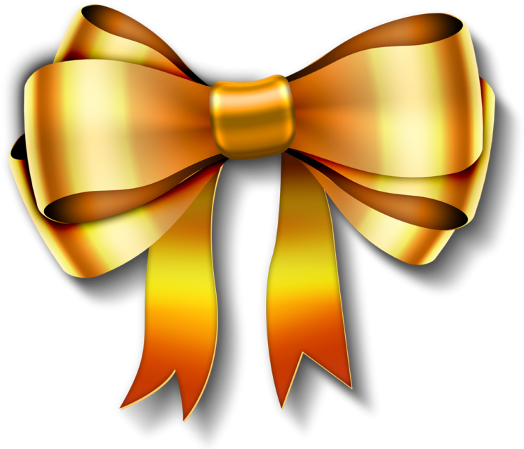 Orange Ribbon (866x650), Png Download