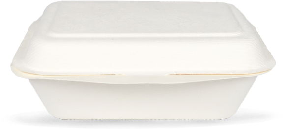 White Clamshell Takeout Container - Lid (900x600), Png Download