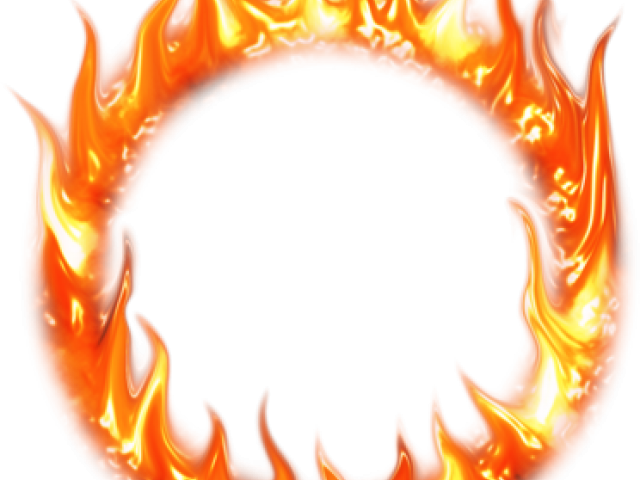 Drawn Ring Flame - Transparent Fire Ring Png (640x480), Png Download