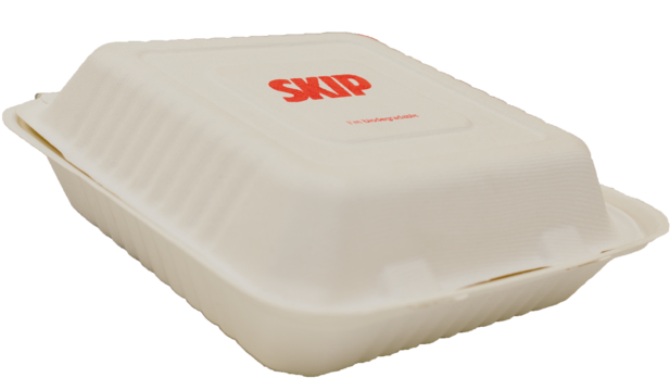 Large Biodegradable Delivery Clamshell 9”x9” [200 Pcs] - Plastic (1024x683), Png Download