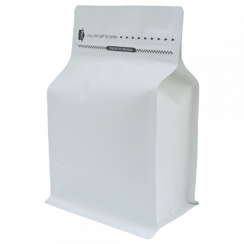 250g Box Bottom Bag With Zip And Valve, White Kraft - Tissue Paper (800x800), Png Download