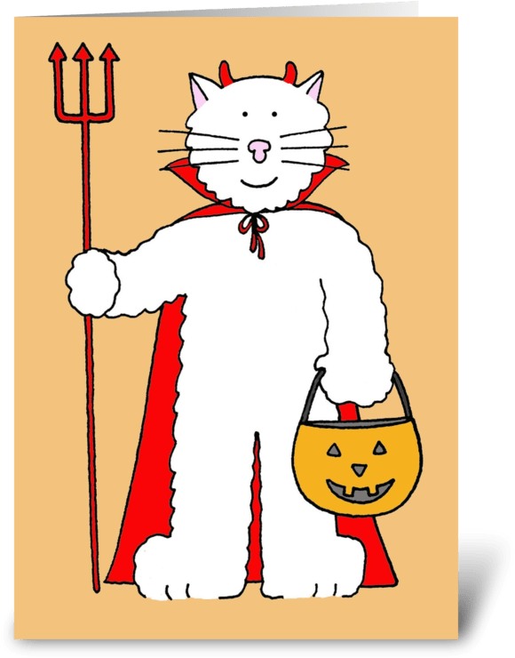 Halloween Cat With Pumpkin Lantern - Cat Yawns (700x792), Png Download